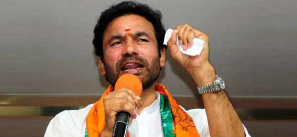 BJP MLA Kishan Reddy files police complaint about website hack