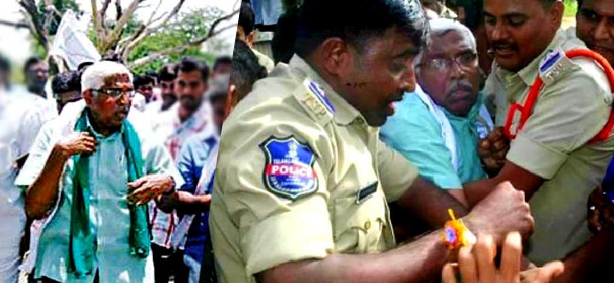 Police foil Kodandarams Jangaon yatra