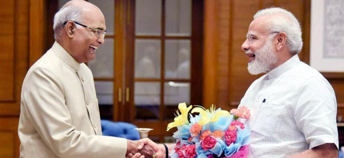 Modi congratulates Kovind on being elected 14th President