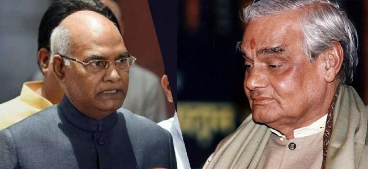 Kovind condoles Vajpayees death