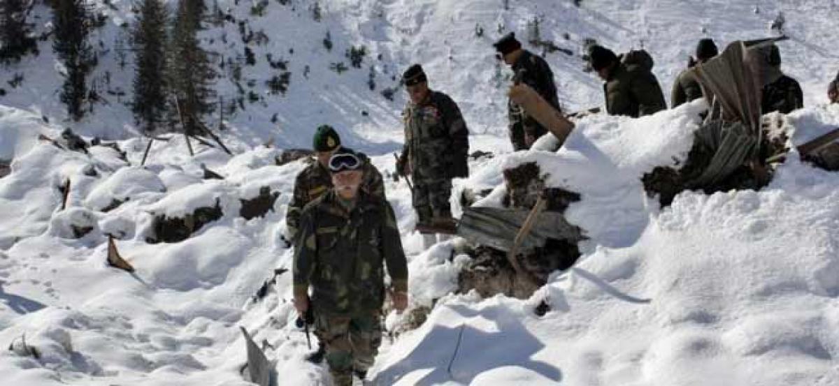 Avalanche kills three jawans in Kupwara