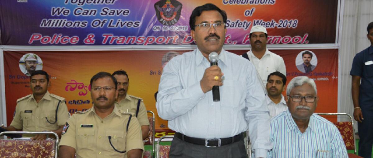 Follow road safety rules; Collector, SP tell people