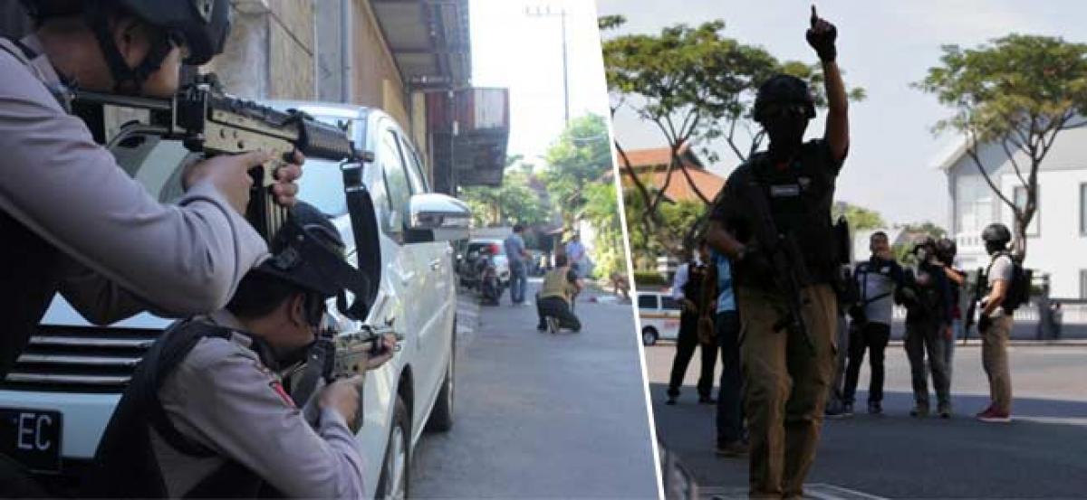 Militant family uses child in suicide bomb attack on Indonesian police