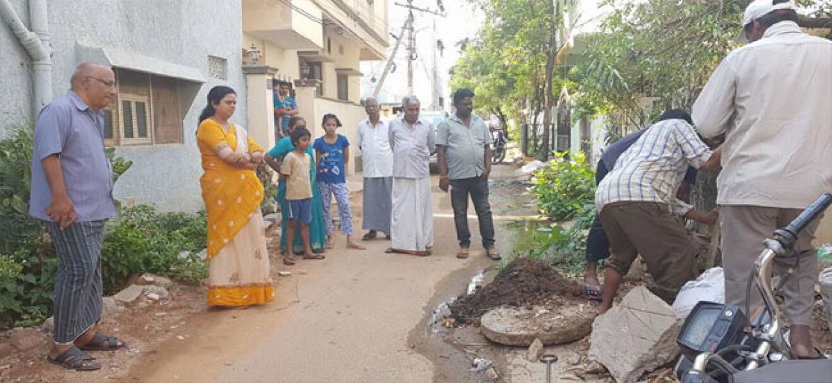 Corporator holds padayatra