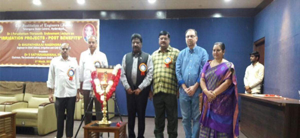 Lecture on ‘Irrigation Projects and Post Benefits’ organised