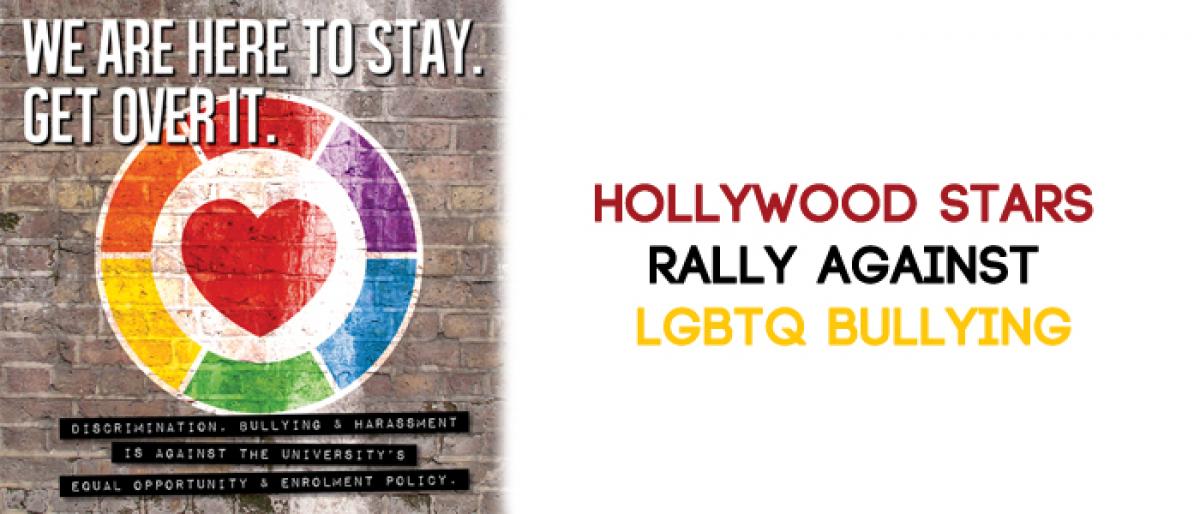 Hollywood stars rally against LGBTQ bullying