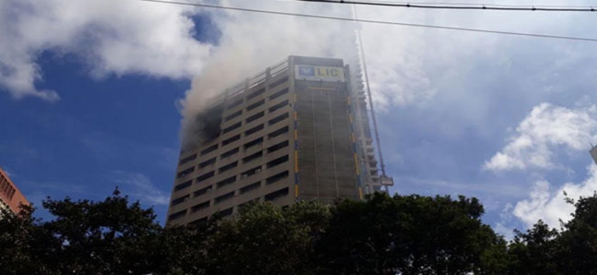 Fire breaks out at LIC building in Kolkata