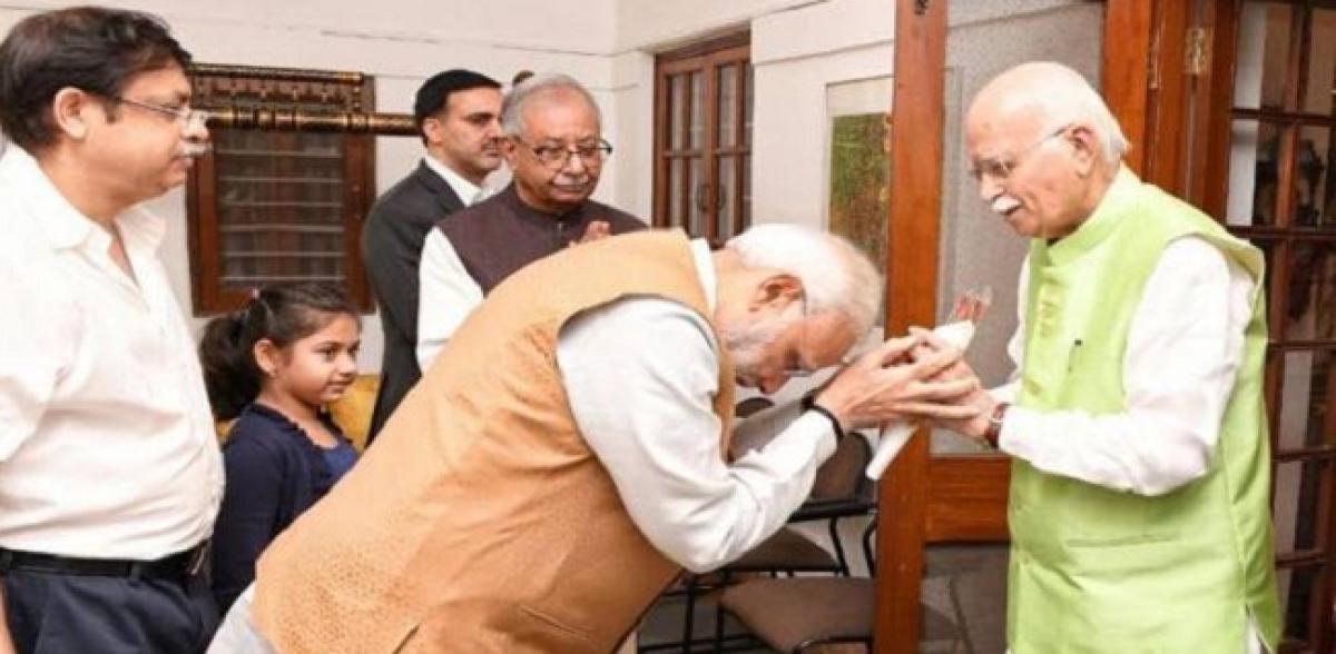 PM Modi pays BJP veteran L K Advani a visit on his birthday