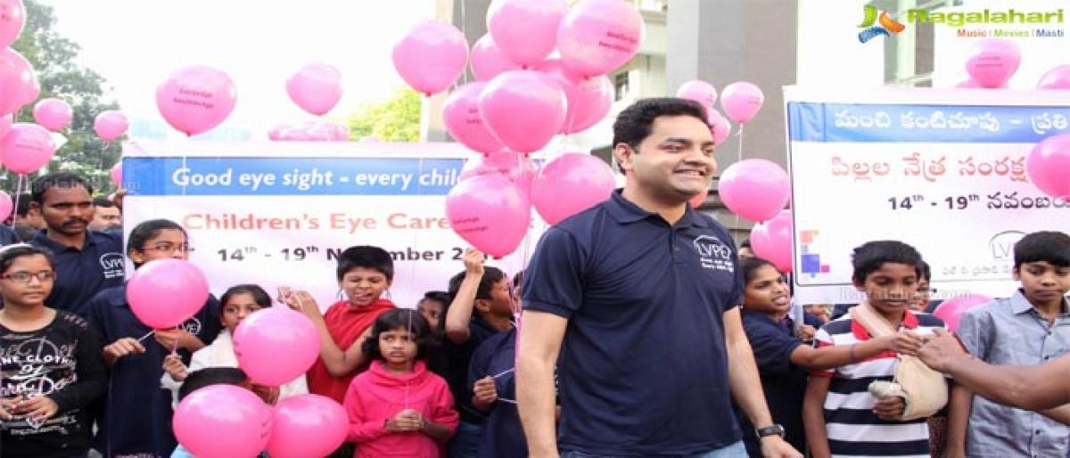 Awareness rally on early eye screening among children