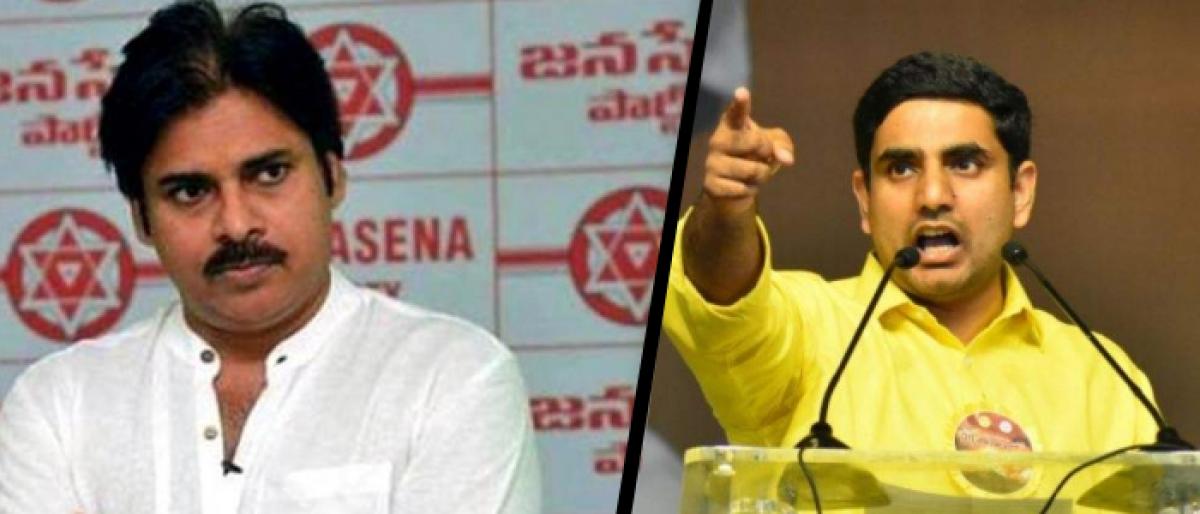 Lokesh Poser To Pawan On His Silence