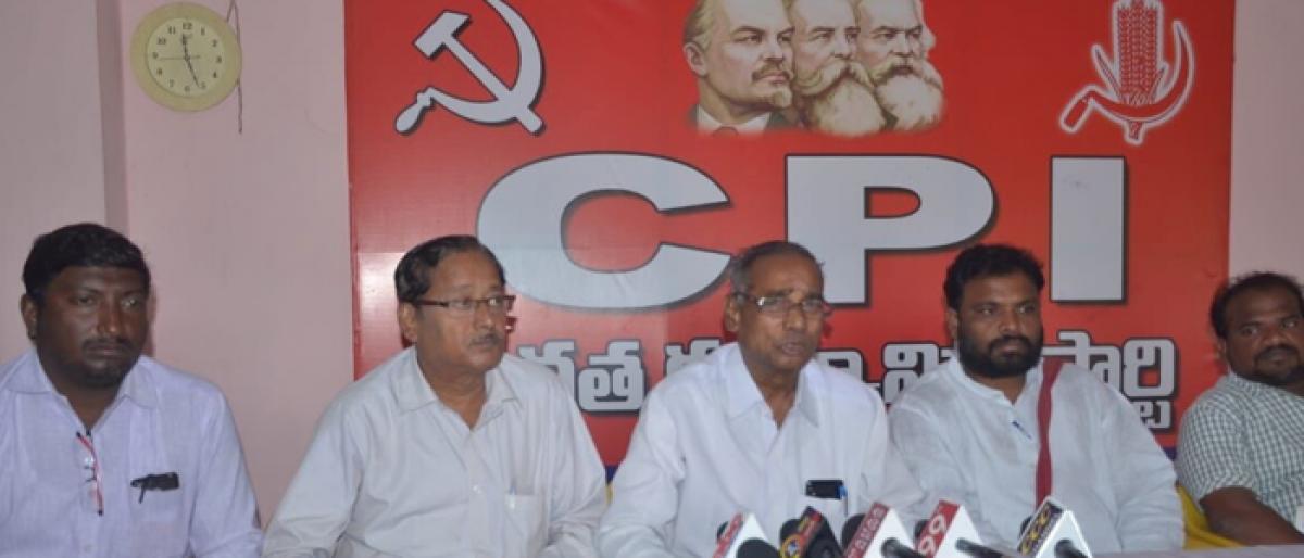 Left parties plan rally in Vijayawada on September 15
