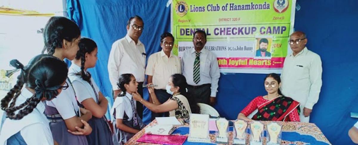 Lions club conducts dental camp