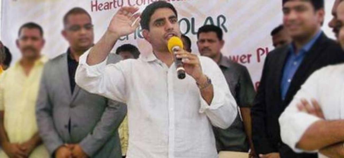 KCR did blunder by announcing candidates: Lokesh