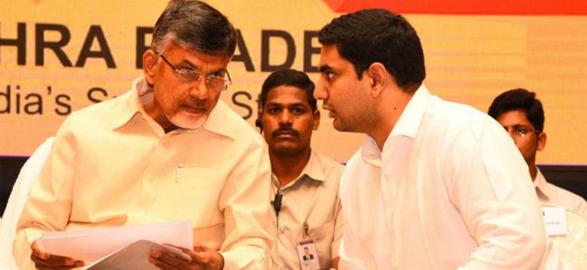 Youth Offers  Palabhishekam  To Naidu & Lokesh