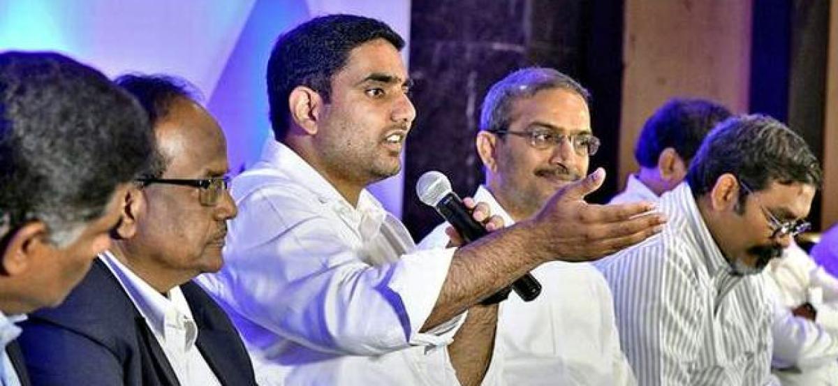 Lokesh says BJP, YSRCP hand in glove