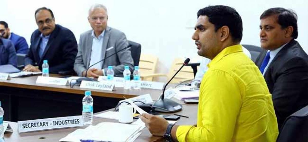 Govt promoting industries: Lokesh