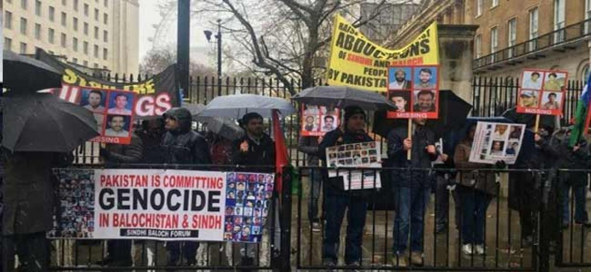 Sindhi Baloch Forum holds anti-Pakistan protest in London