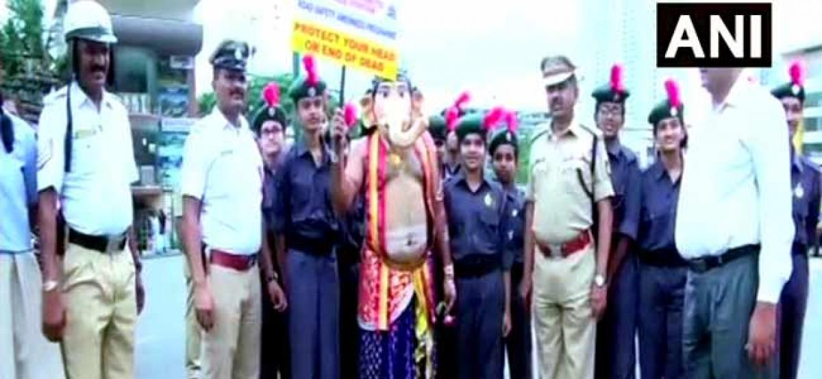 After Yamraj, Lord Ganesha campaigns for road safety in Bengaluru