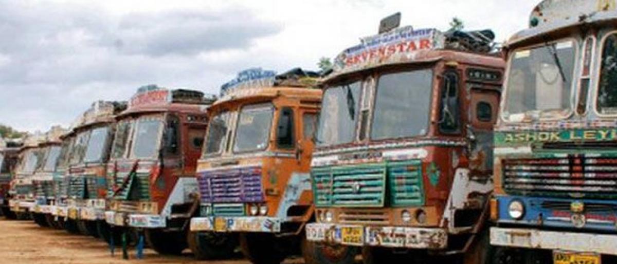 Lorry strike enters 3rd day in Telangana