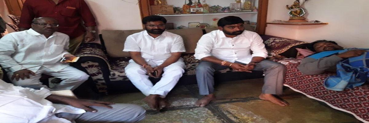 MLC Sambipur Raju visits ailing Telangana activist