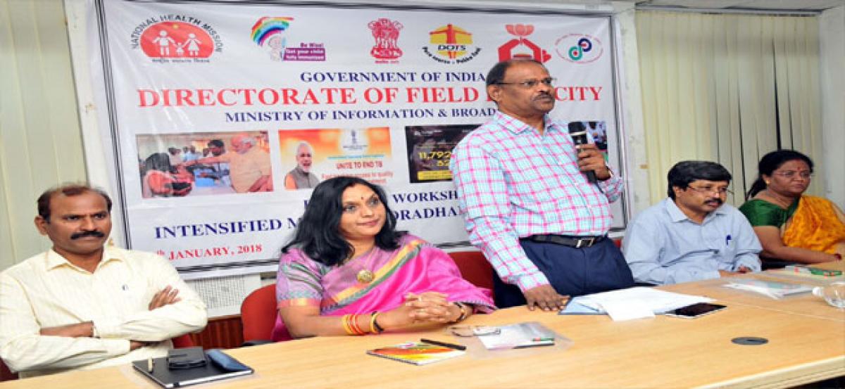 Role of media in spreading awareness on diseases stressed