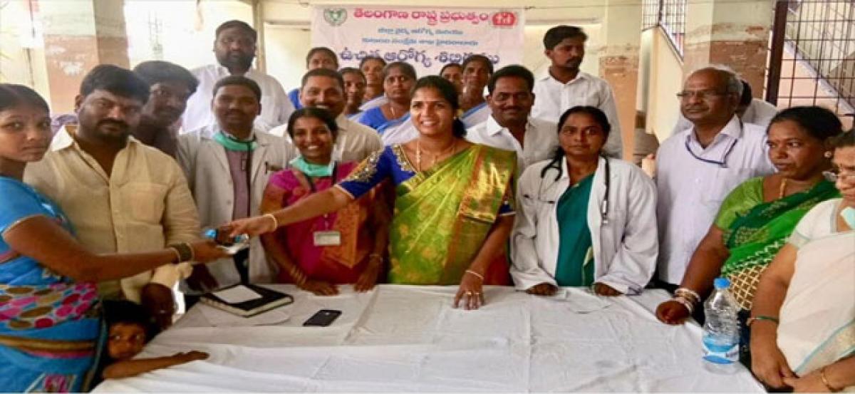 Free health camp held at Lalapet