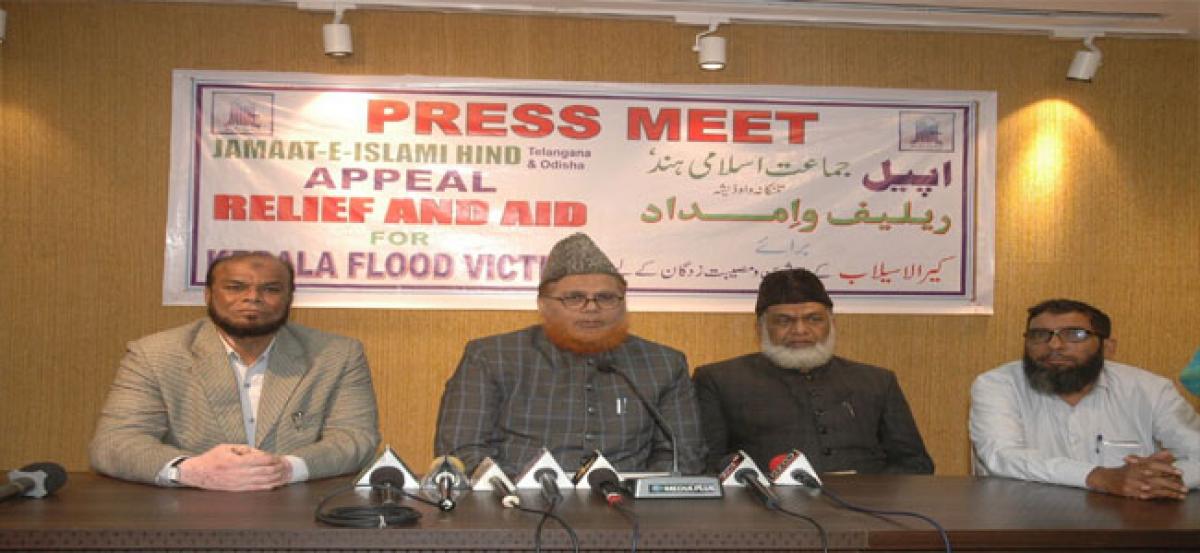 Jamaat-e-Islami Hind appeals to people to donate for Kerala relief