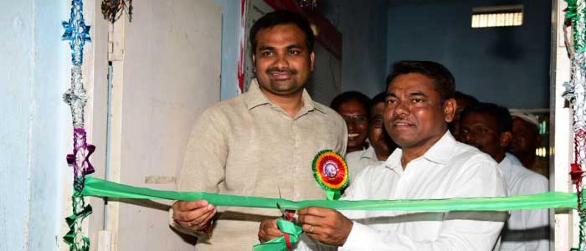 Aadhaar updation center inaugurated in Mancherial