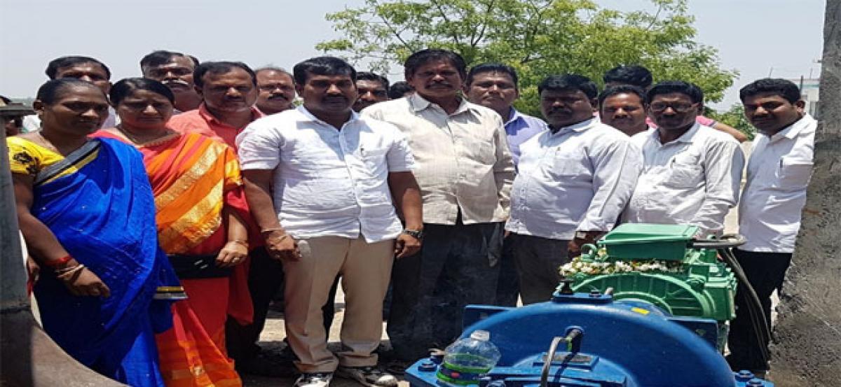 Drinking water woes solved in Suraram Colony