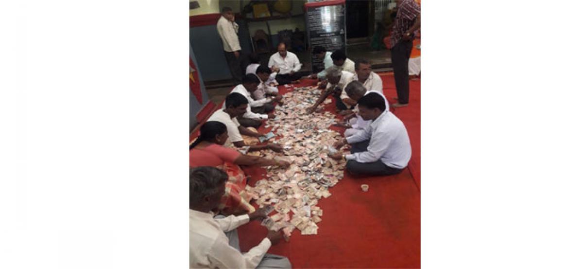 Rachanna temple hundi gets offerings worth `1, 68,461