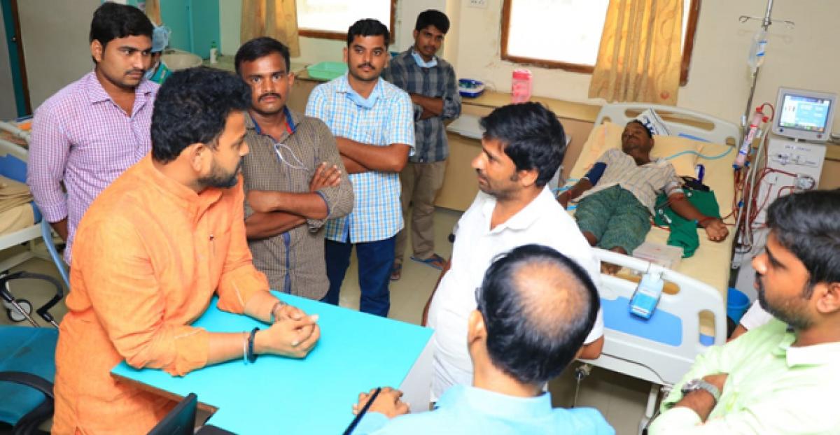 K Rammohan Naidu visits RIMS 