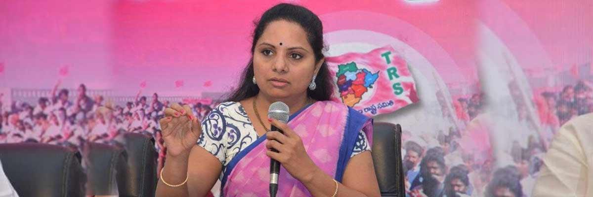 MP Kavitha lambasts Congress for blaming Chandrababu over its defeat in elections