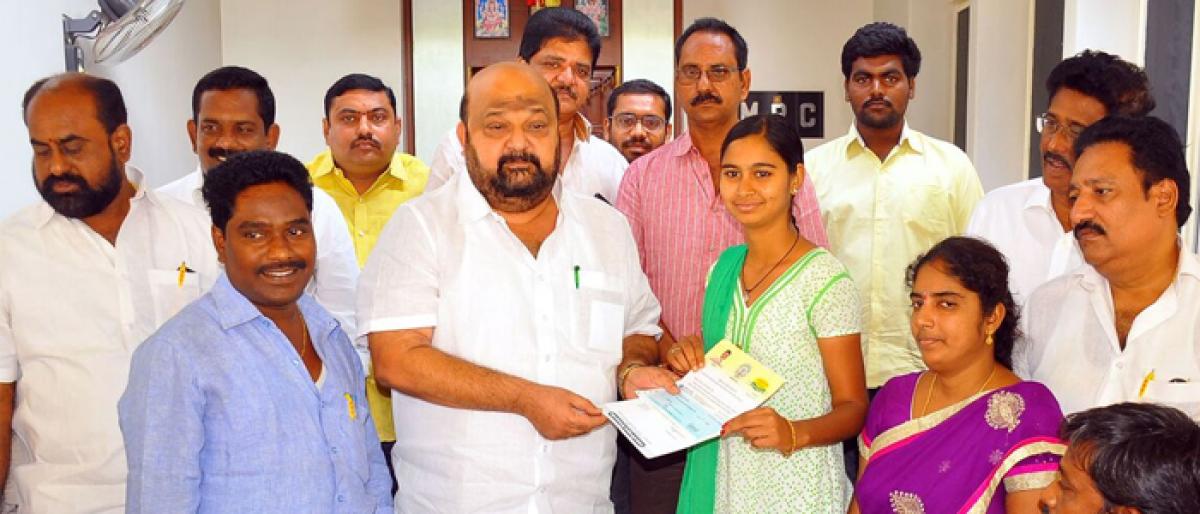 13 lakh worth CM Relief Fund cheques distributed