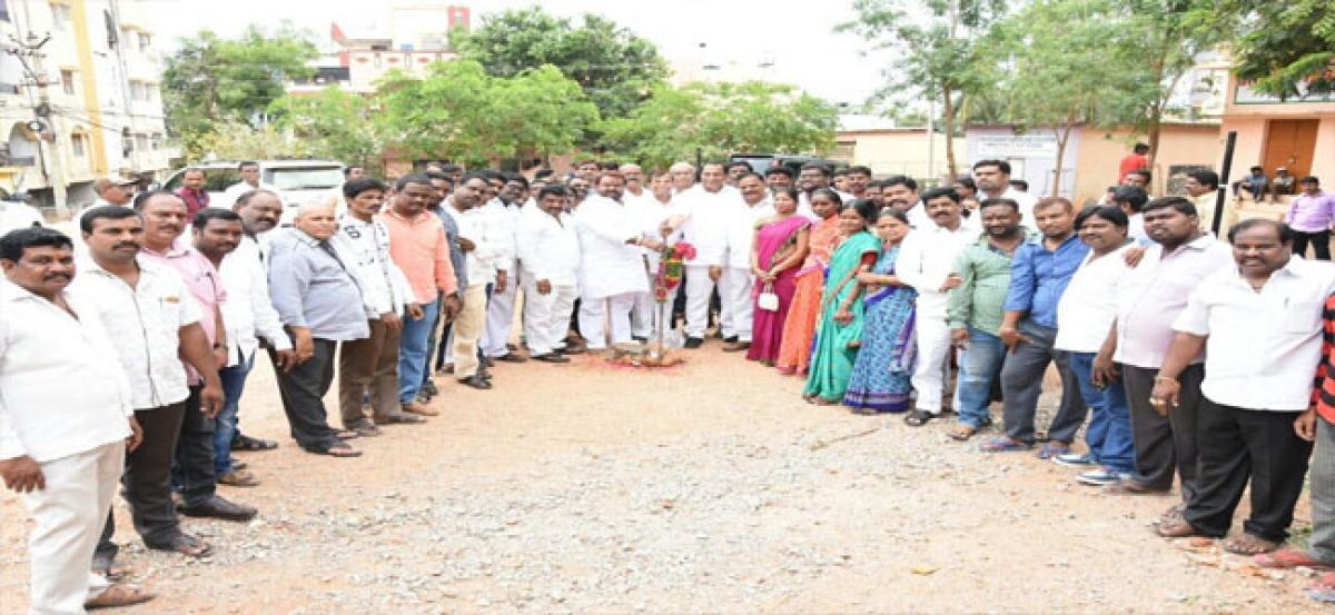 MP inaugurates community hall works