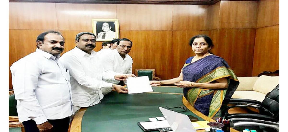 MP Ch Malla Reddy represents to Sitharaman against Army closing two roads