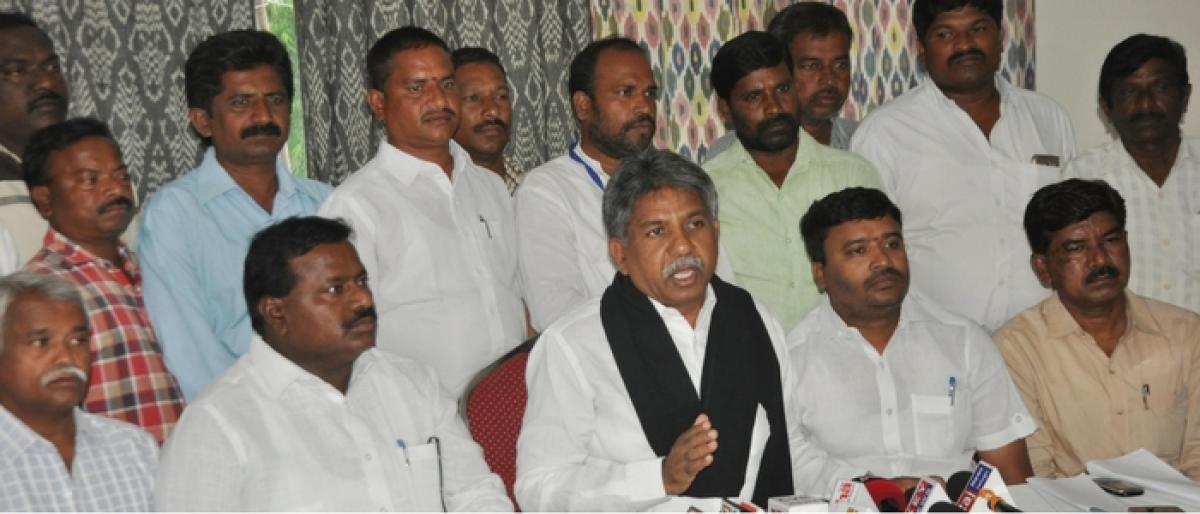 Manda Krishna fears threat to his life from AP CM