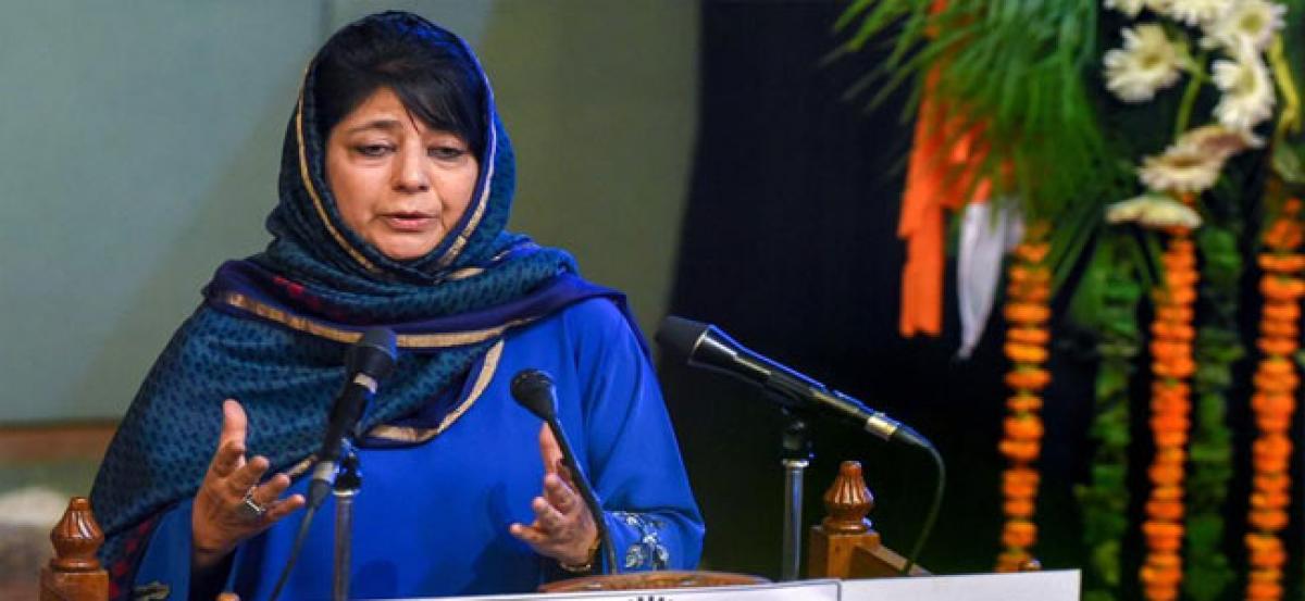 Mehbooba thanks people for condemning use of abusive language