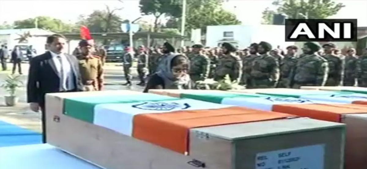 J&K CM Mehbooba Mufti leads wreath-laying ceremony of slain Army personnel