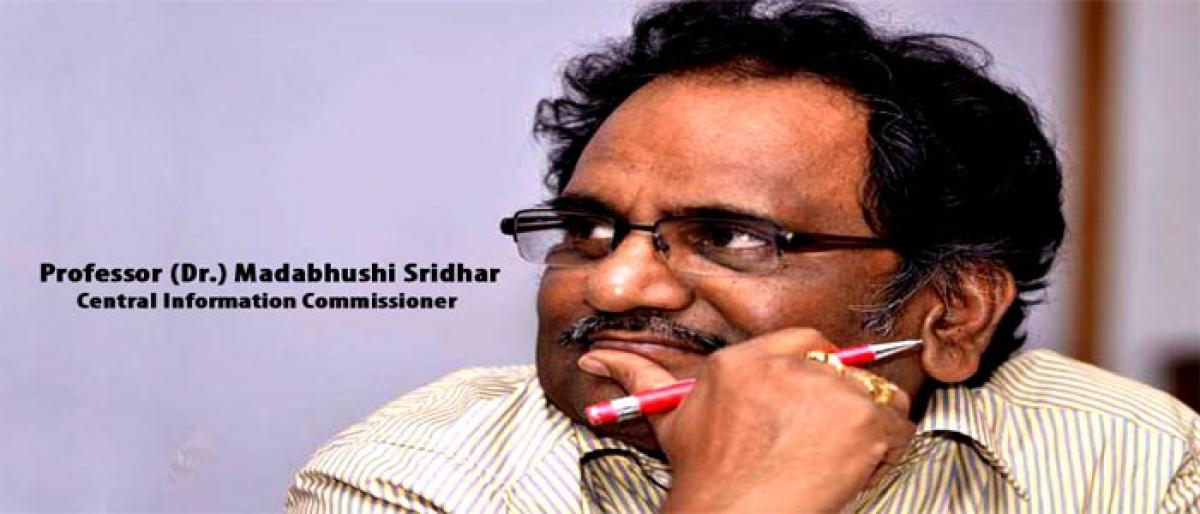 Madabhushi Sridhar to visit WG tomorrow