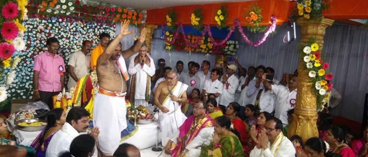 Celestial wedding amid devotional frenzy