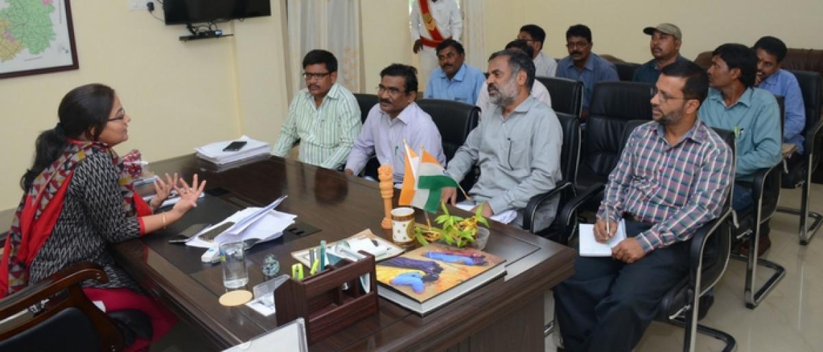 Officials told to expedite Mission Bhagiratha works: Mahabubabad Collector