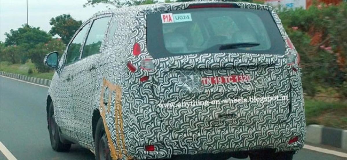 Mahindra U321 MPV Spied Again; Ertiga, Innova Crysta Rival To Launch Later This Year