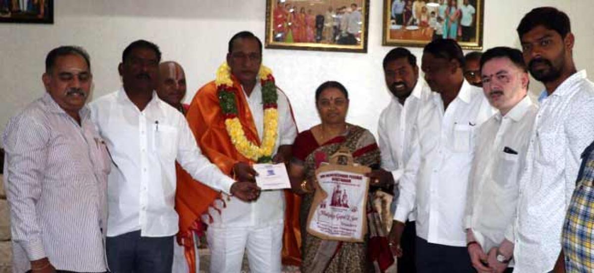 MP gets Venkateshwara temple invite