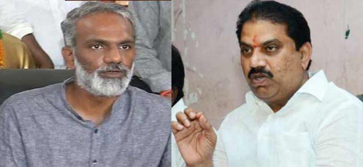 Rift between Radha, Vishnu comes to fore, trouble for YSRCP in Vijayawada