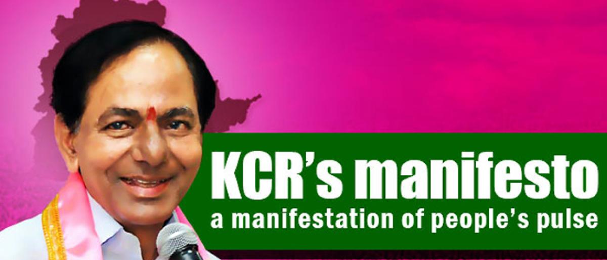 KCR likely to announce manifesto today