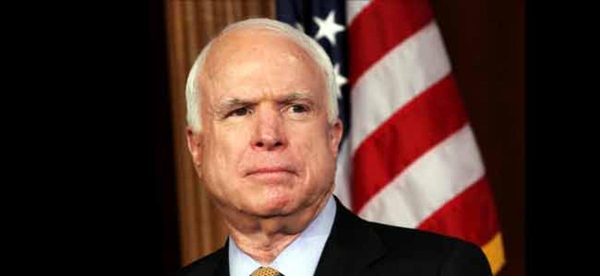 US Senator McCain seeks diplomatic, military and economic costs on Pakistan