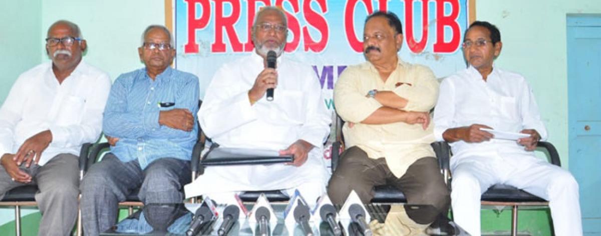 Senior leaders of Telangana Movement accuse govt of neglet