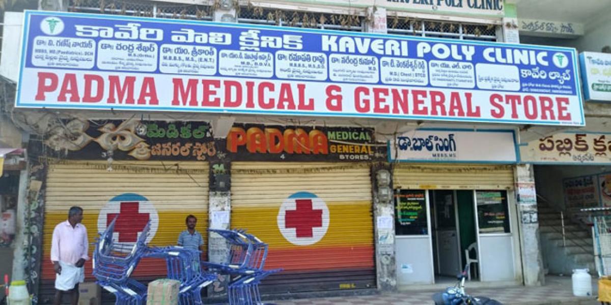 Medical shops down shutters in Achampet