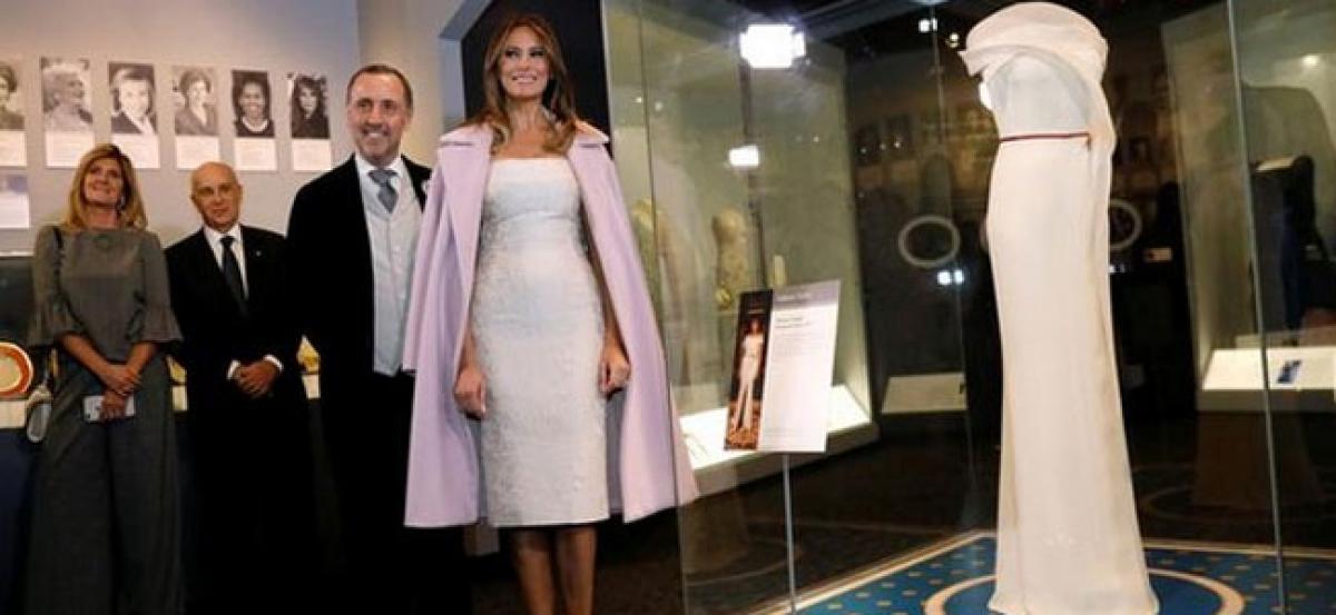 Melania Trump donates inaugural dress to national museum