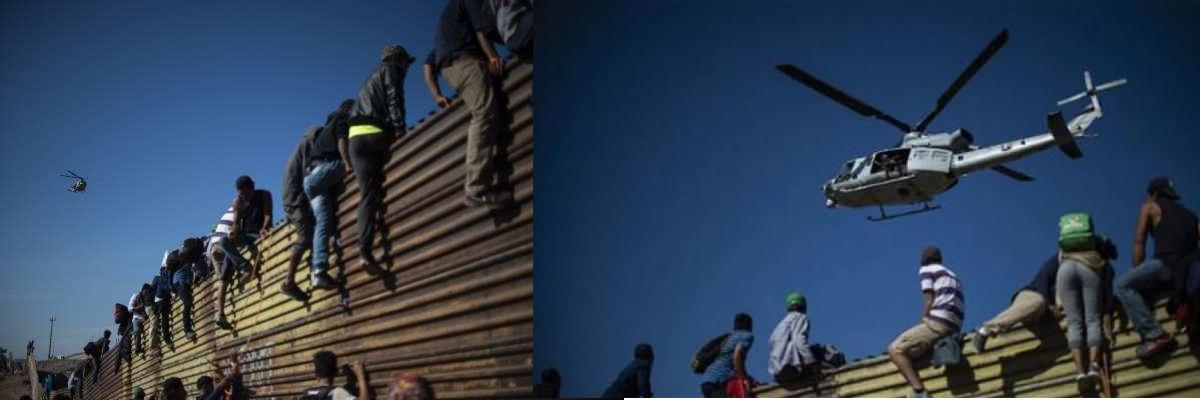 US shuts border post as migrants try to cross from Mexico